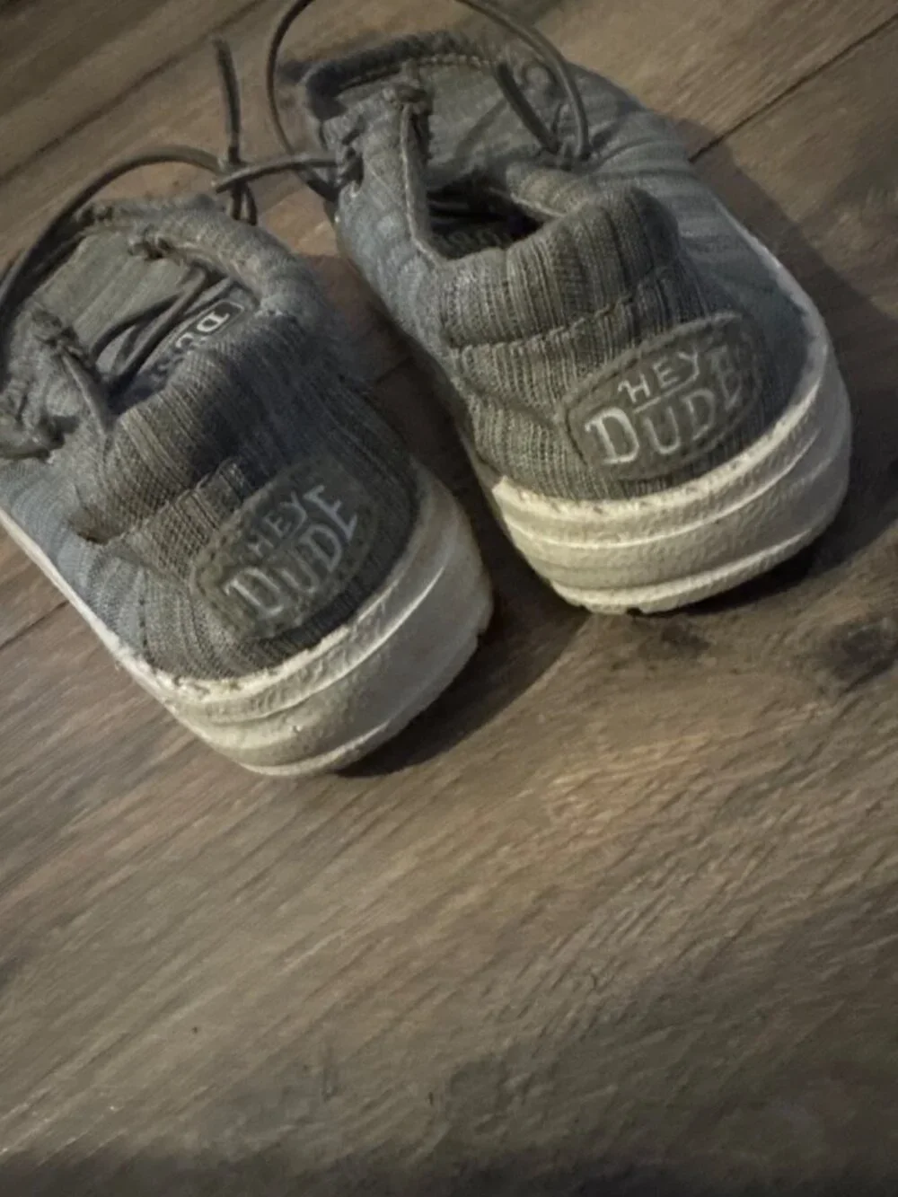 Hey Dude Wally Toddler Blend Linen Shoes US Toddler K8 Gray Casual Lightweight S